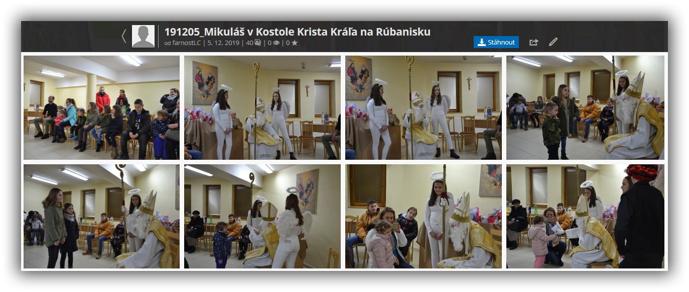 Mikuláš v Kostole Krista Kráľa na Rúbanisku